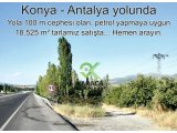 Seydişehir'de Antalya Yoluna Cephe 18.525 M2 Yatırımlık Fırsat Tarla